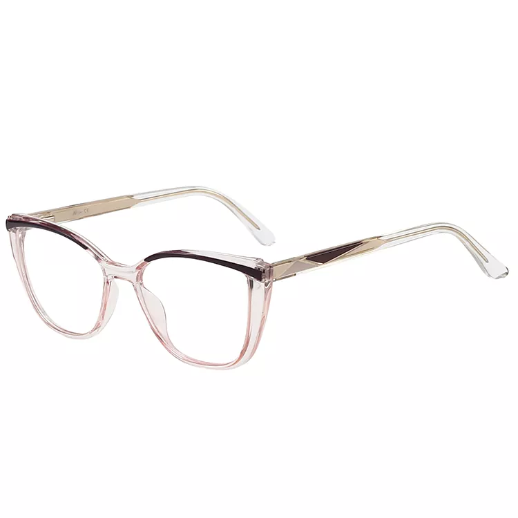 Geometric Pattern colored Core Wire Temple Frames