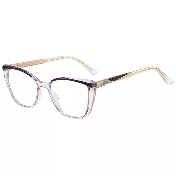 Geometric Pattern colored Core Wire Temple Frames