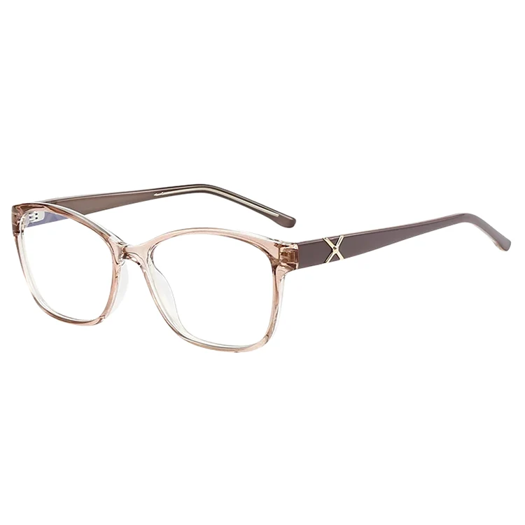 แว่นตาน้ำหนักเบาทรงเหลี่ยม TR90 Gradient X-Metal