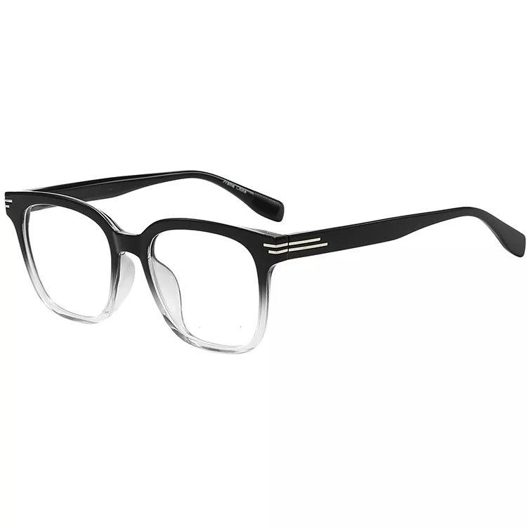TR90 กรอบแสงแฟชั่นลายหมุดสี่เหลี่ยมโปร่งใส